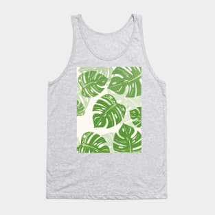 Linocut Monstera Tank Top